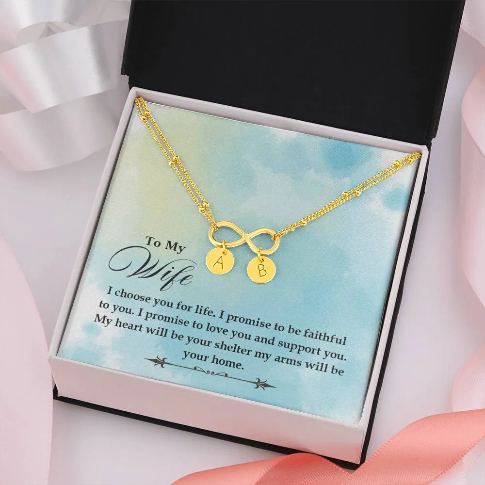 Love you and support you-Infinity Bracelet
