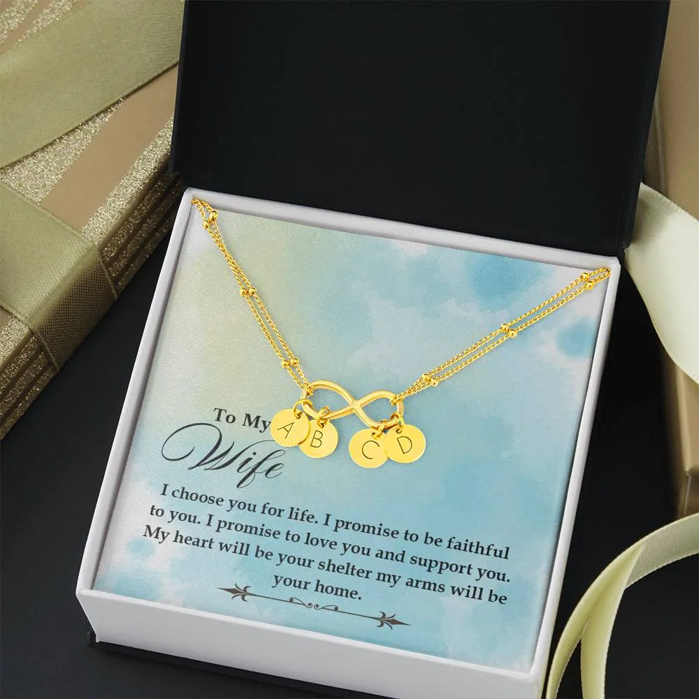 Love you and support you-Infinity Bracelet