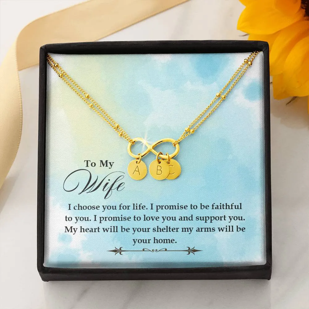 Love you and support you-Infinity Bracelet