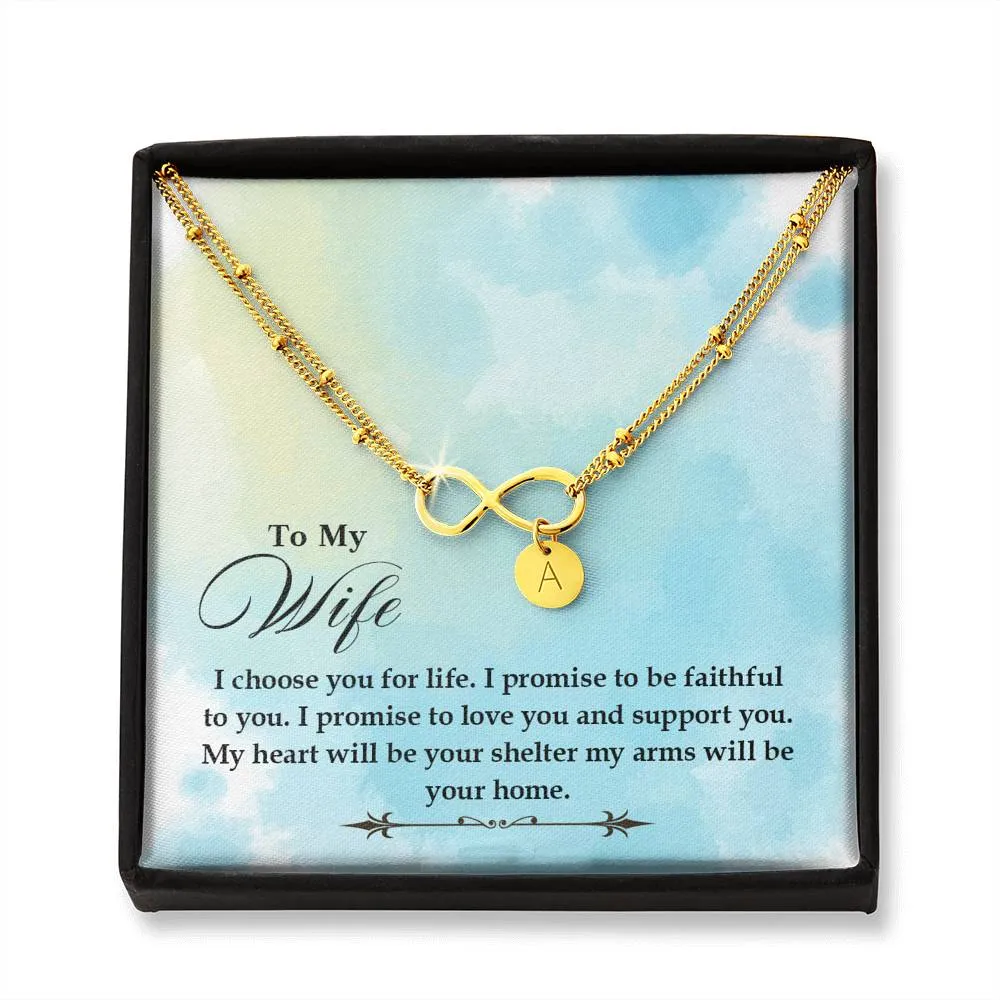 Love you and support you-Infinity Bracelet