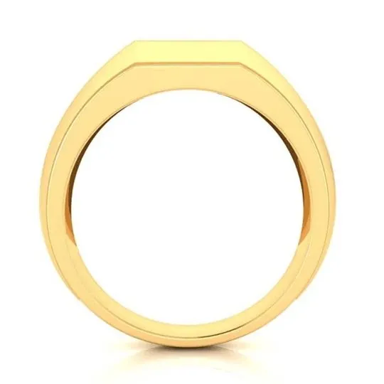 Men's Wedding Band With Created Sapphire