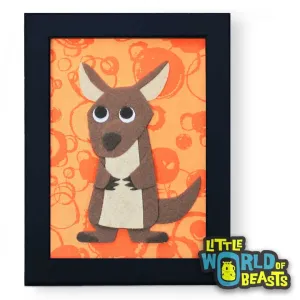 Mildred the Kangaroo Framed