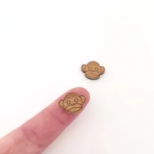 Mini Sock Monkey Faces - 10 Pairs