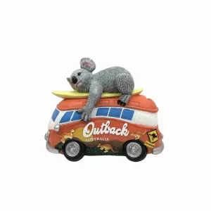 Money Box Koala with Combi Van