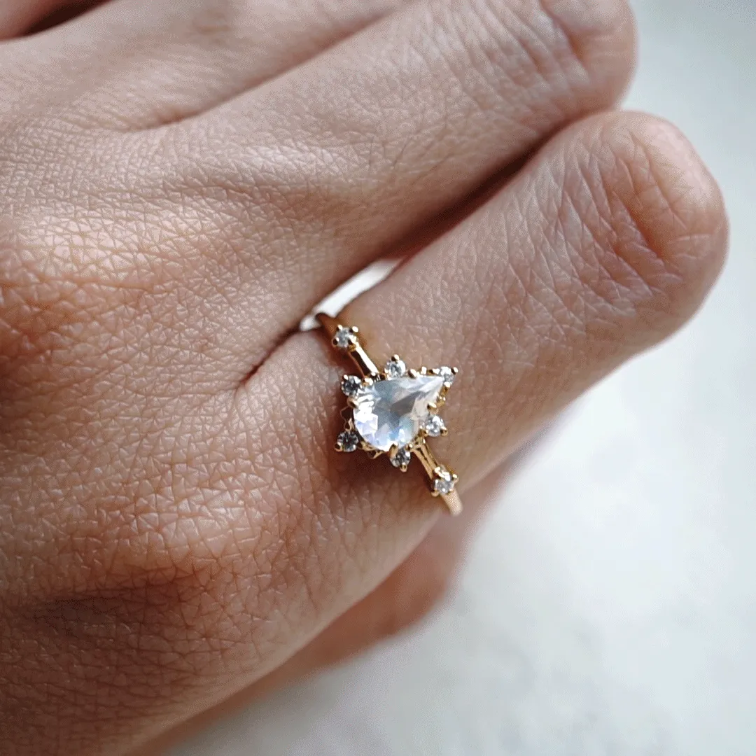 Moonstone Crush Ring