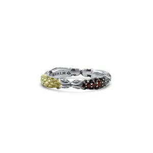 Mosaic Pavé Stack Ring 3.25mm - Two Tone   CZ Rouge