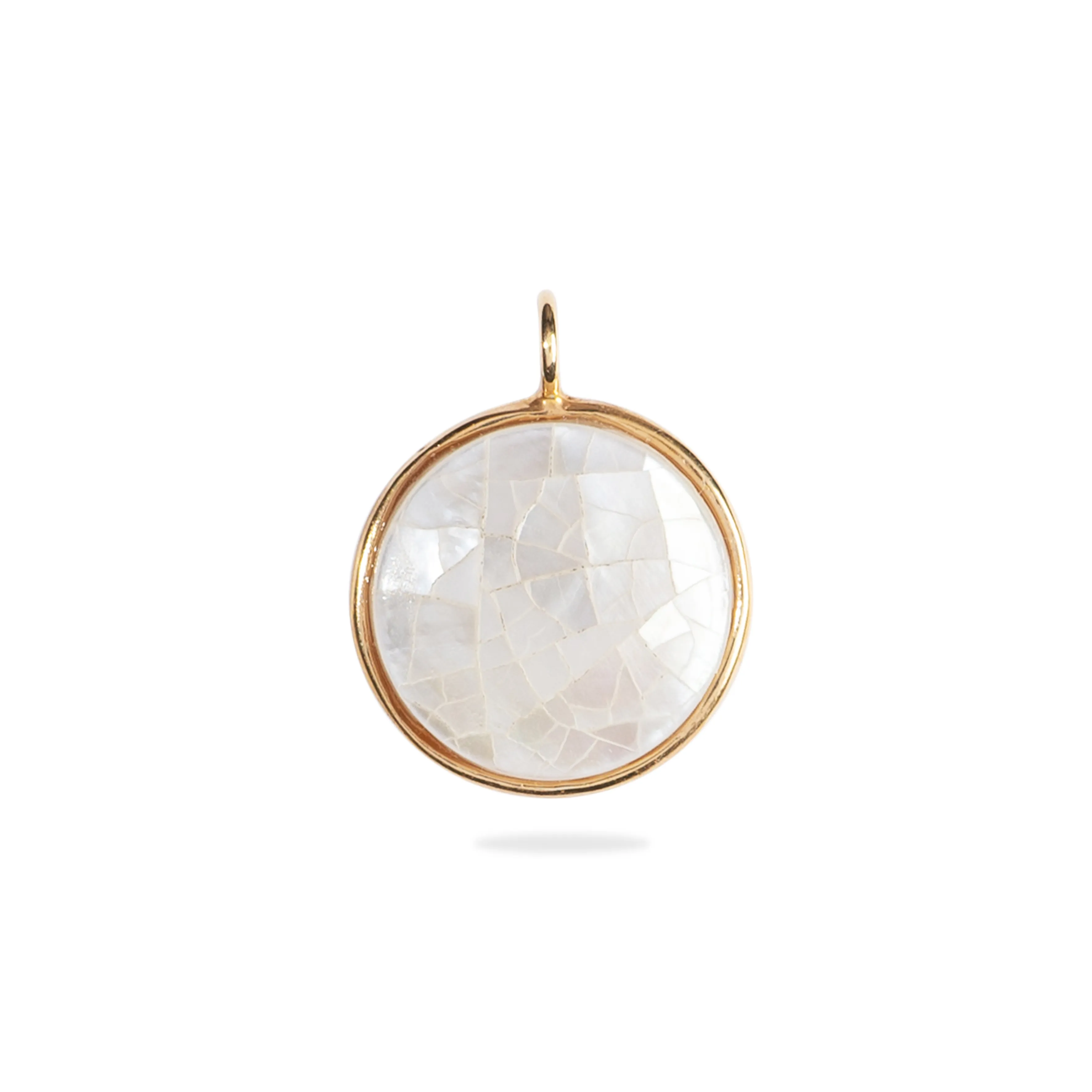 MOTHERPEARL MOSAIC CHARM / GOLD