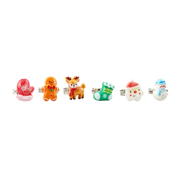 Mud Pie Christmas Dress-Up Ring Set