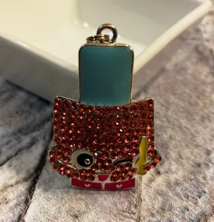 Nail Polish Shopkins Rhinestone Pendant