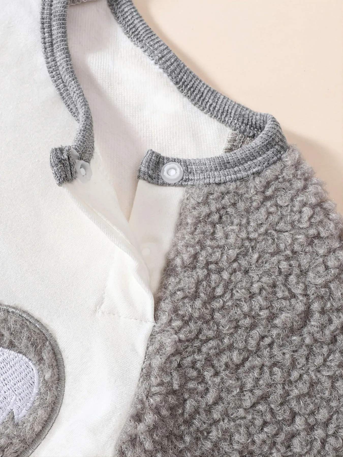 Newborn Infant Cartoon Koala Embroidery Rompe