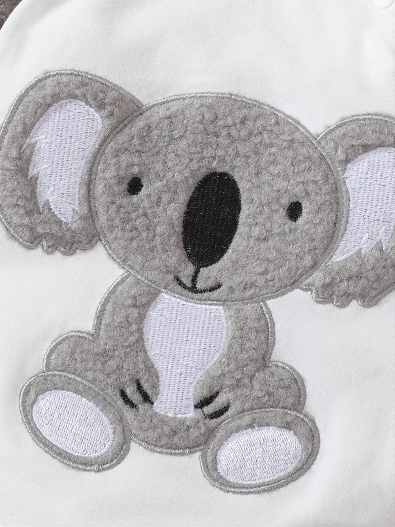 Newborn Infant Cartoon Koala Embroidery Rompe