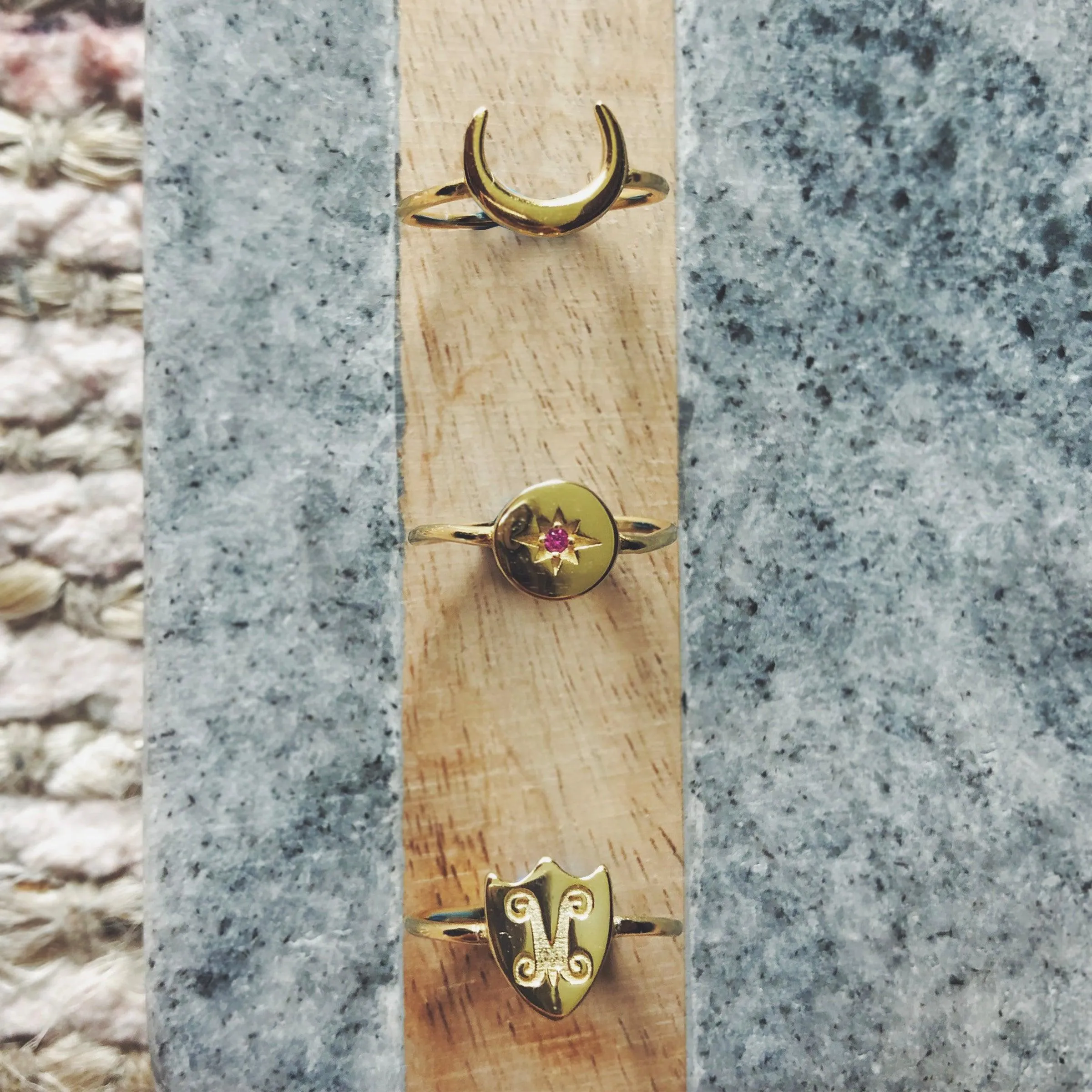 Northern Star Ring | 14K Gold Vermeil & 925 Sterling Silver