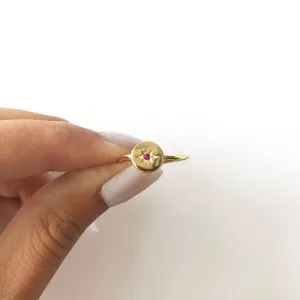 Northern Star Ring | 14K Gold Vermeil & 925 Sterling Silver