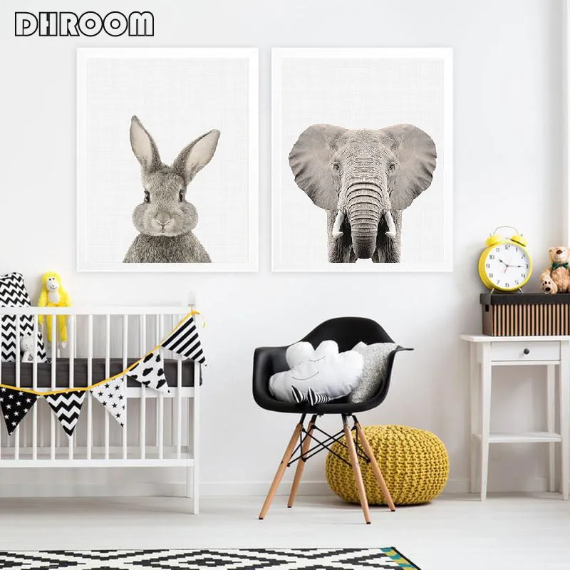 Nursery Animal Prints Cute Baby Animals