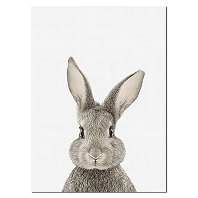 Nursery Animal Prints Cute Baby Animals