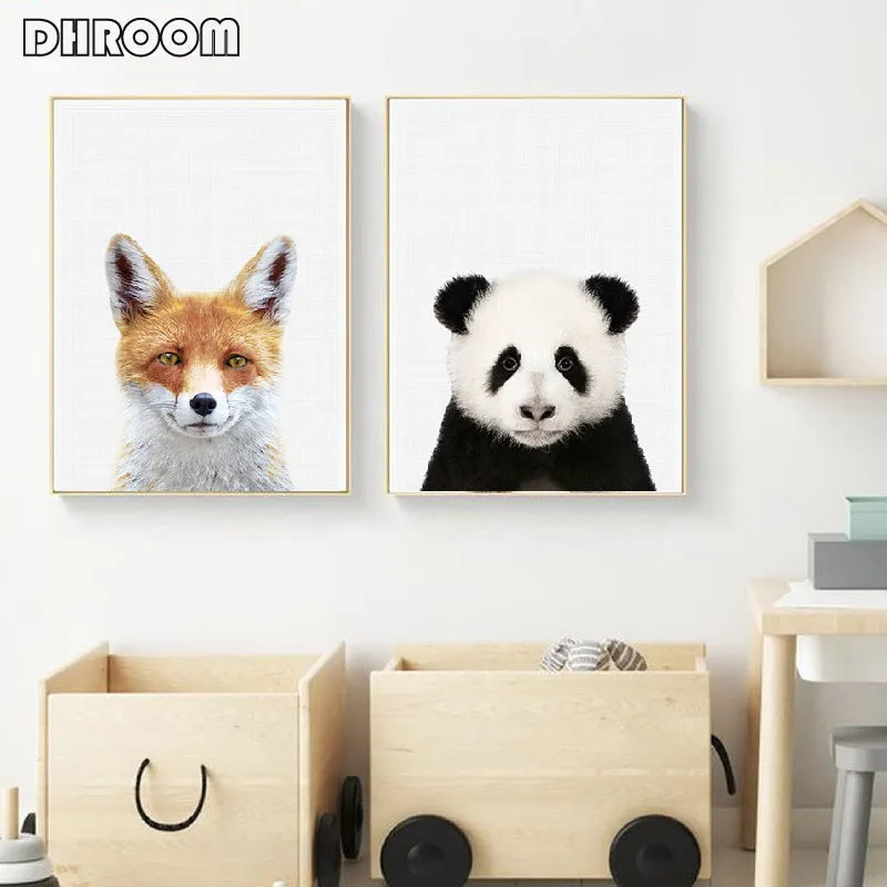 Nursery Animal Prints Cute Baby Animals