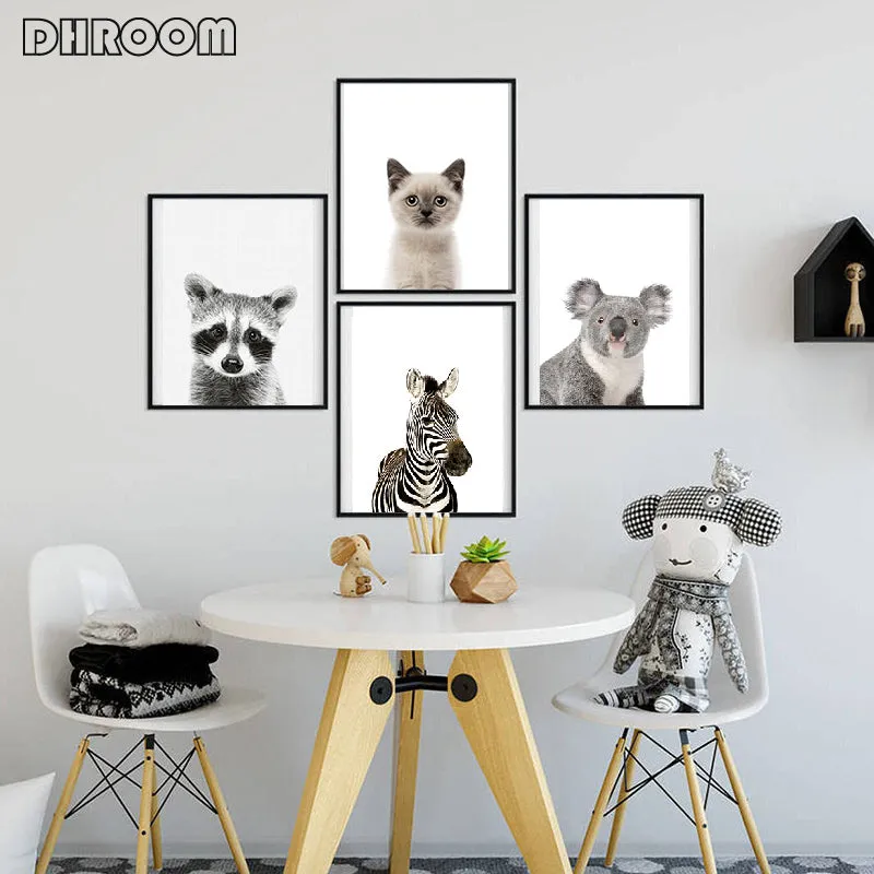 Nursery Animal Prints Cute Baby Animals