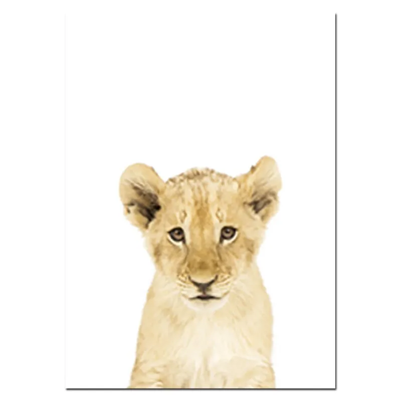 Nursery Animal Prints Cute Baby Animals