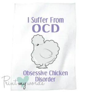 Obsessive Chicken Disorder Tea Towel