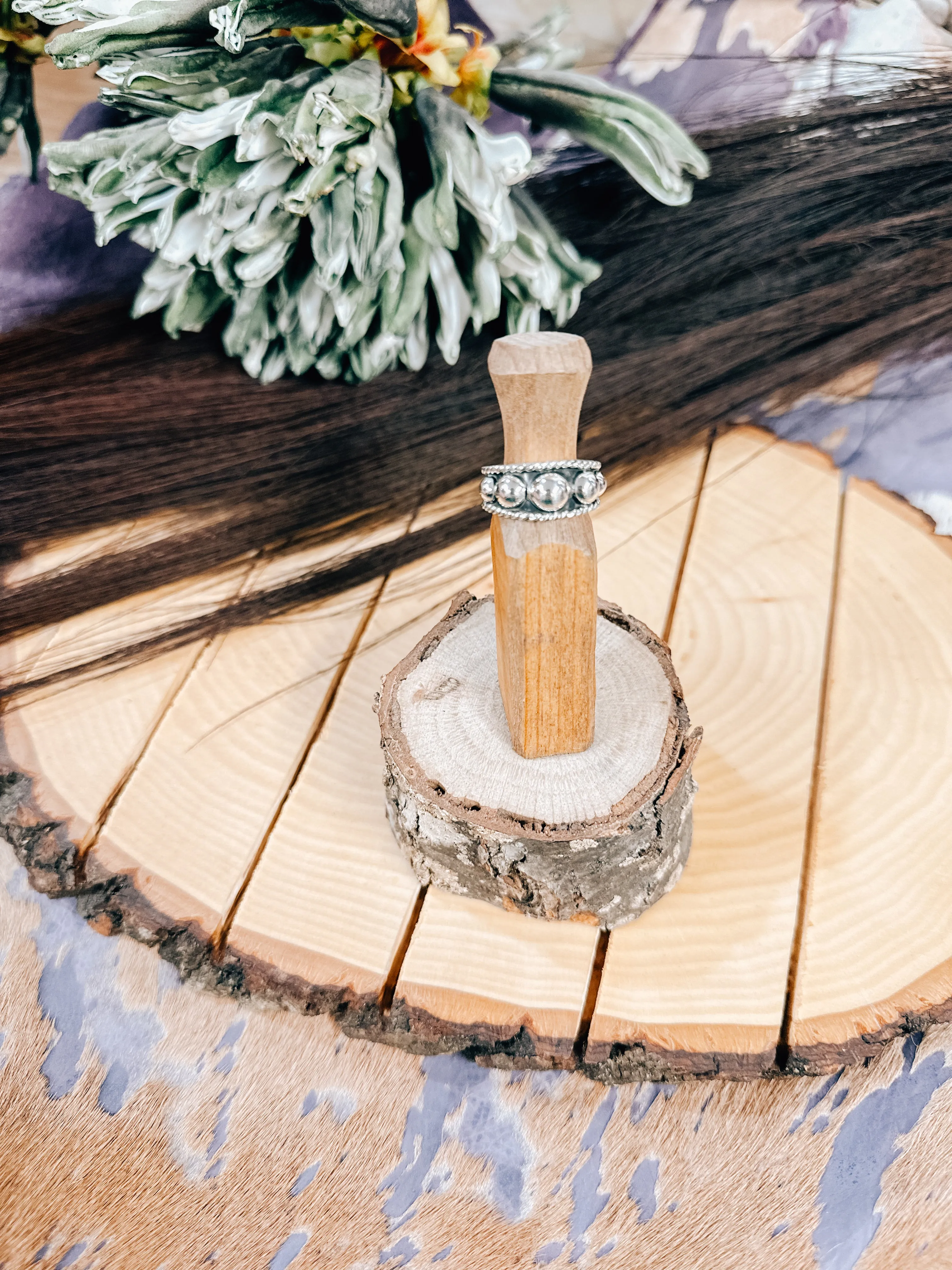Ombre Ball Stacker Ring