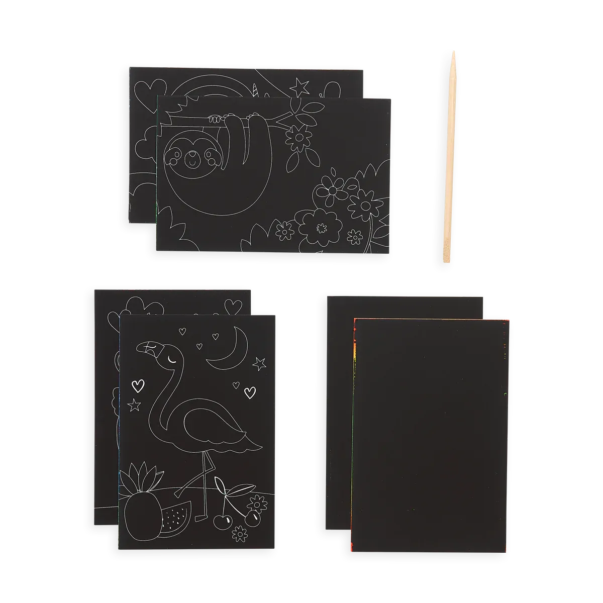 Ooly Scratch and Scribble Mini Scratch Art Kit: Funtastic Friends