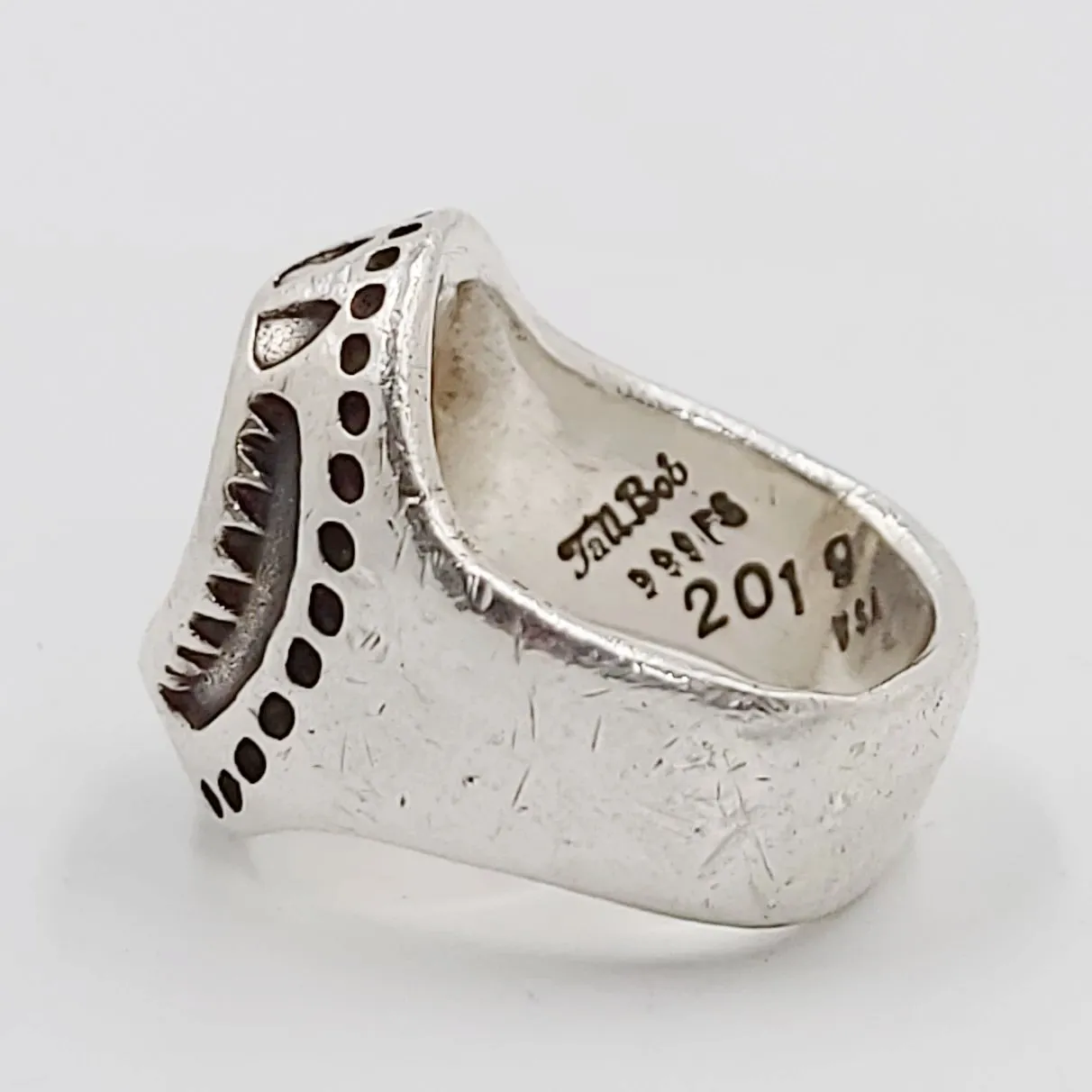 Opal Ring 2.5 ct Sterling Silver Band .999
