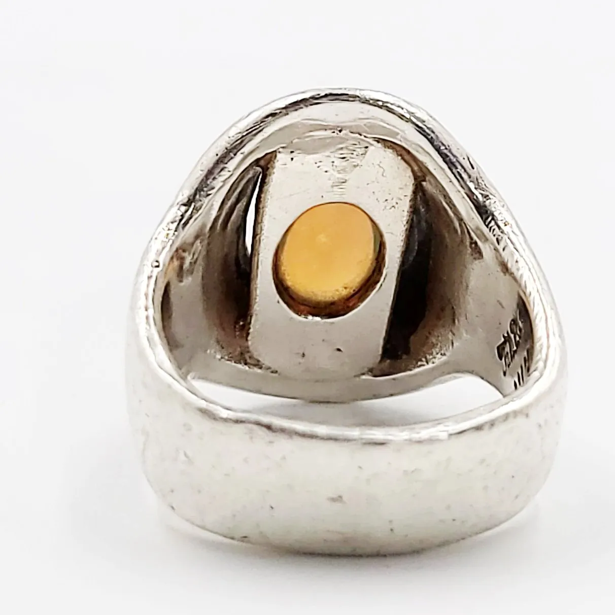 Opal Ring 2.5 ct Sterling Silver Band .999
