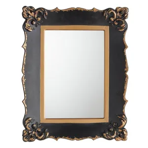 Ornate Black/Gold Mirror