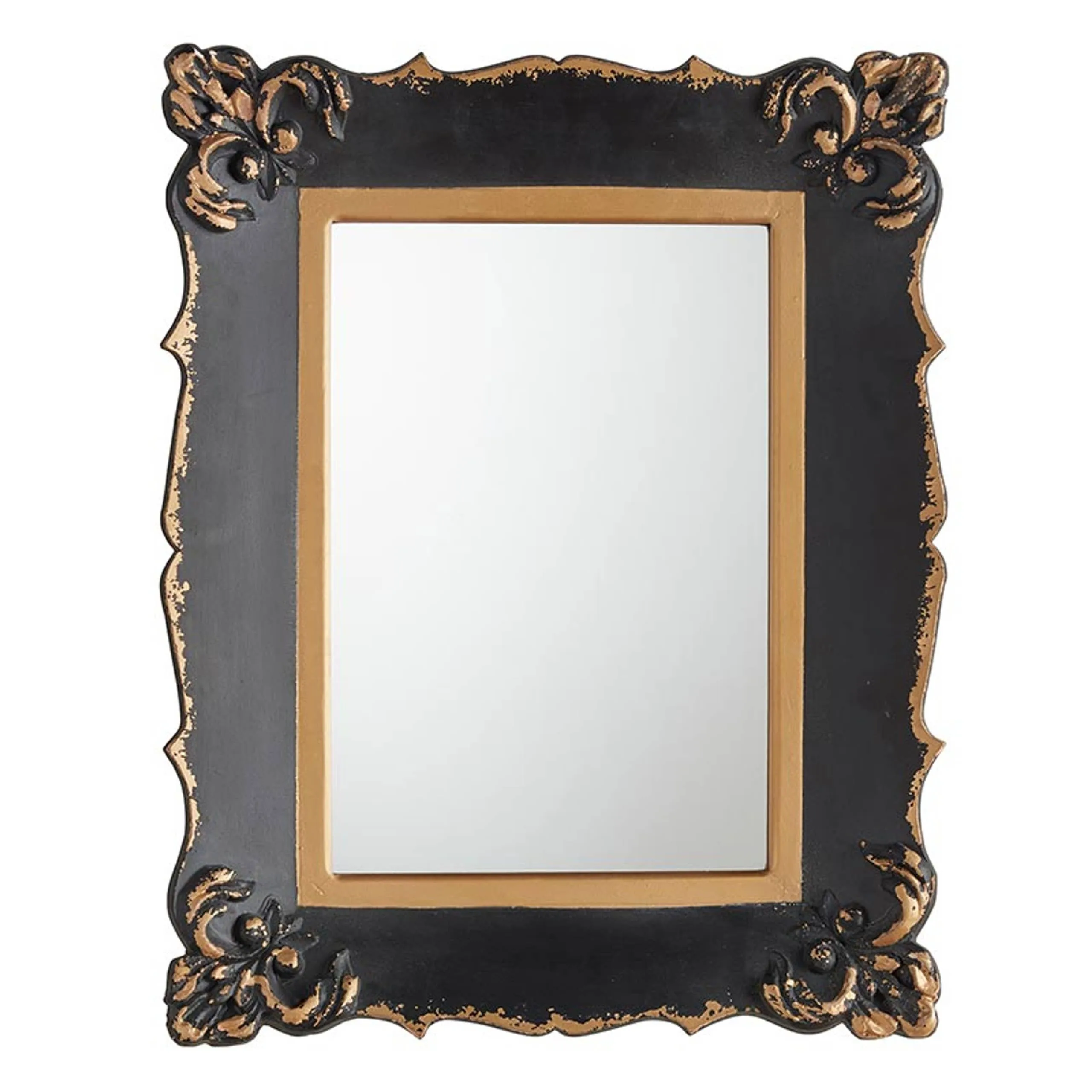 Ornate Black/Gold Mirror