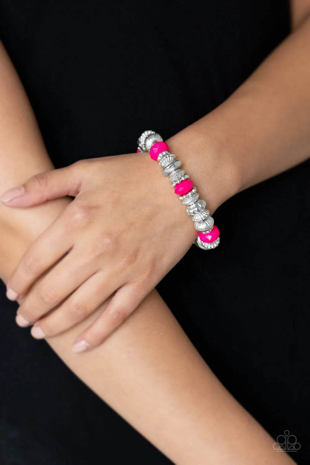 Paparazzi Live Life To The COLOR-fullest Bracelet Pink