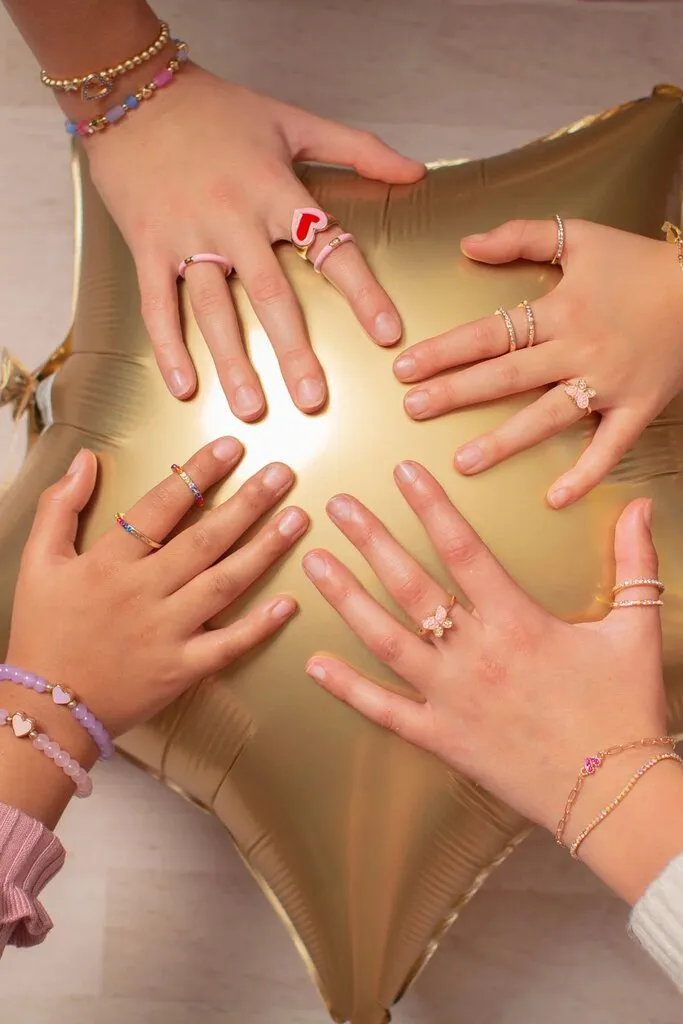 Paquet de 3 Anneaux PAPILLON Boutique Chic Butterfly Garden Rings