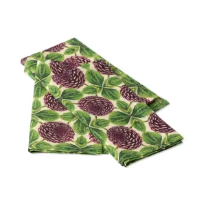 Patch NYC Purple Dahlia Linen Napkins, Set of 4