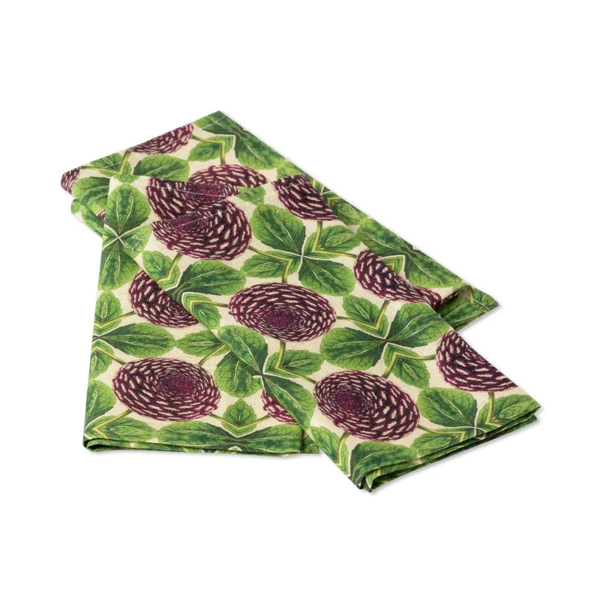 Patch NYC Purple Dahlia Linen Napkins, Set of 4