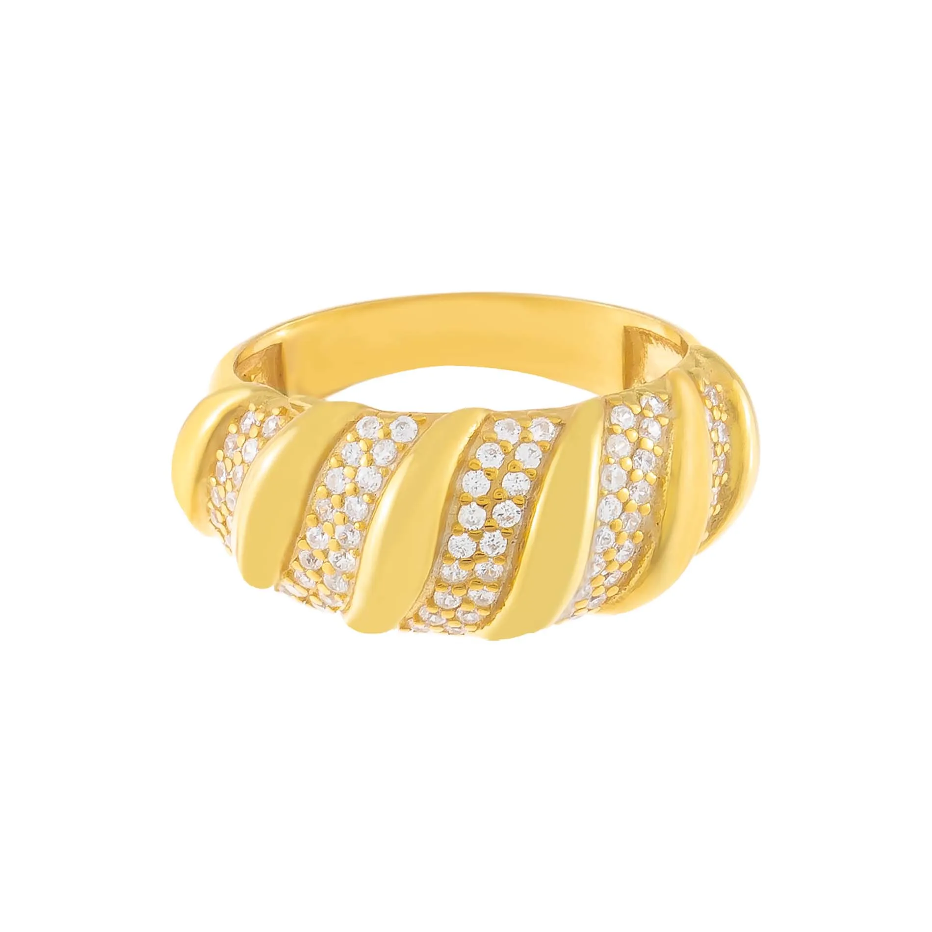 Pavé Braided Ring