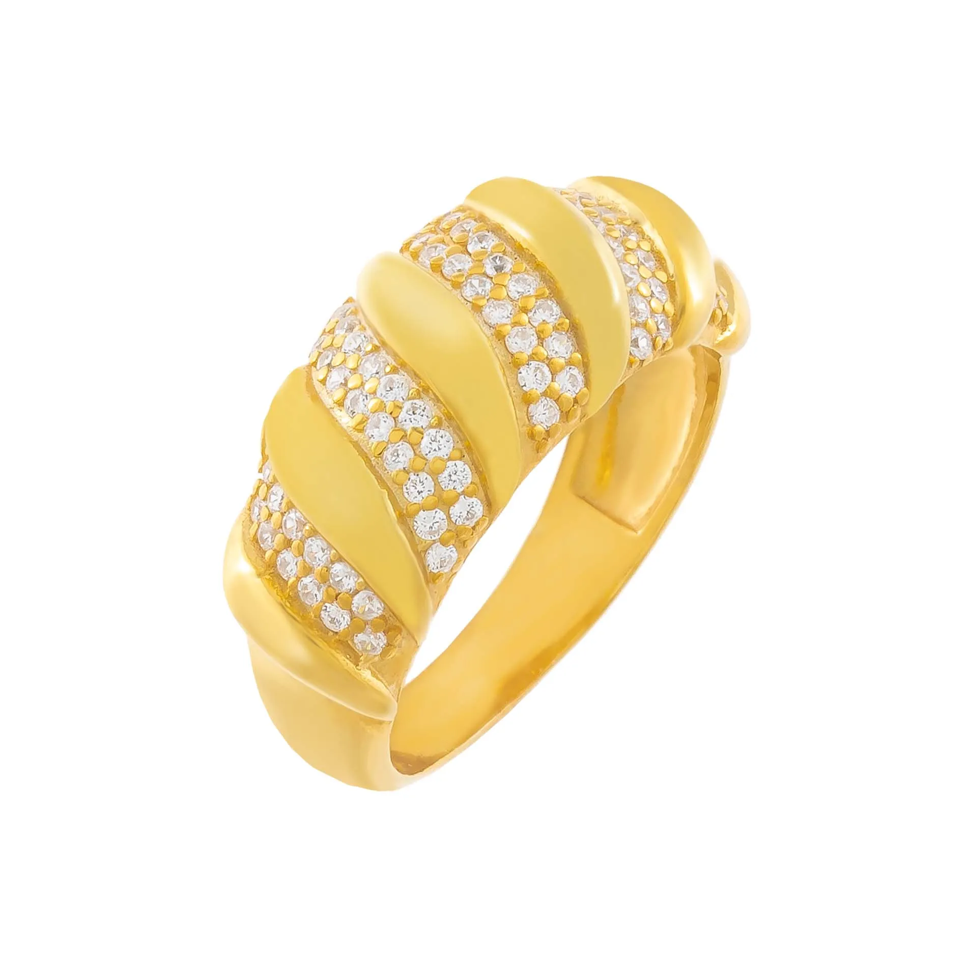 Pavé Braided Ring