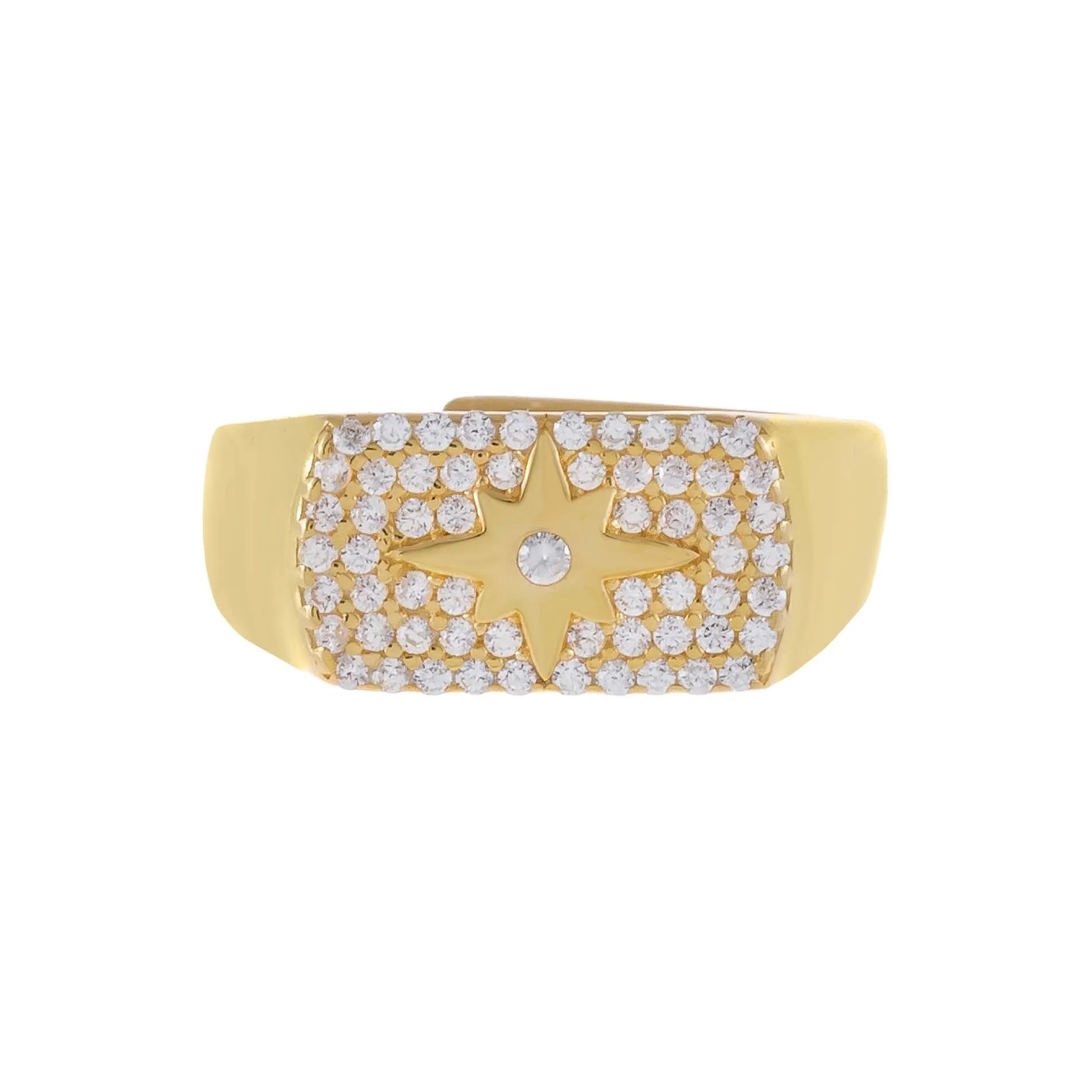 Pavé Starburst Ring