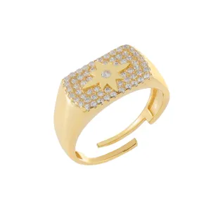 Pavé Starburst Ring