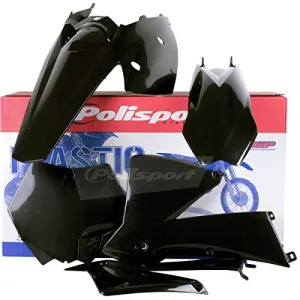 Polisport Plastics Kit Black KTM 200 250 450 SX EXC 03-04