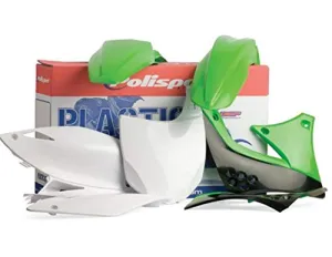 Polisport Plastics Kit Green for Kawasaki KX125 KX250 03-07