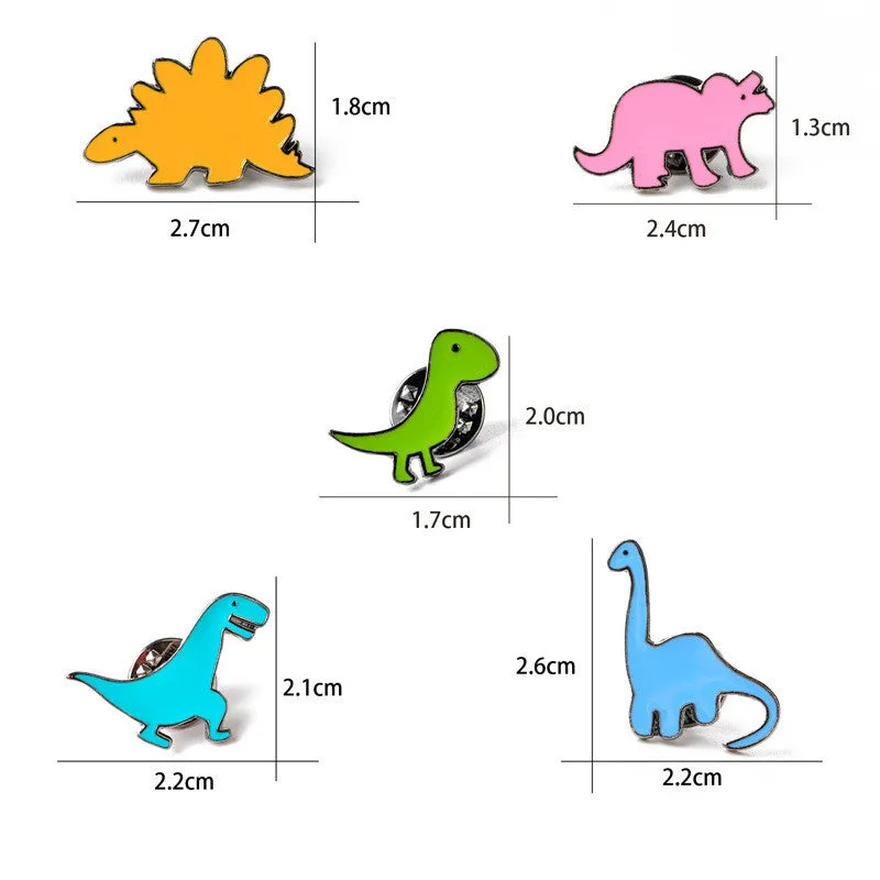 "CARTOON DINOSAUR" SUIT BROOCH D073006