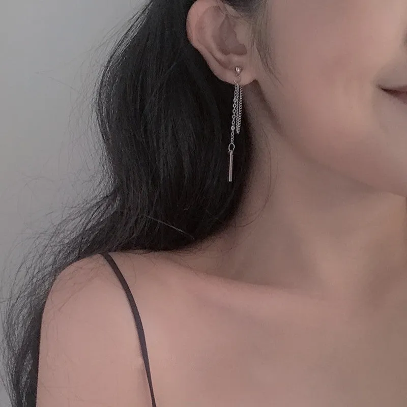 "CHAIN TASSEL" EARRINGS D042301