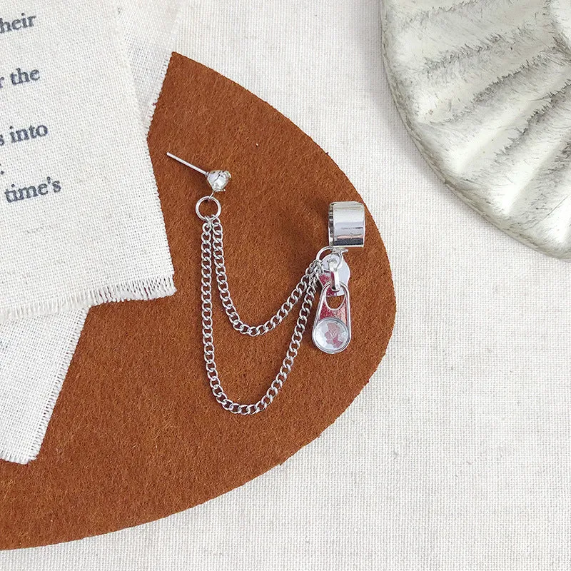 "CROSS & CHAIN" EARRINGS D042213