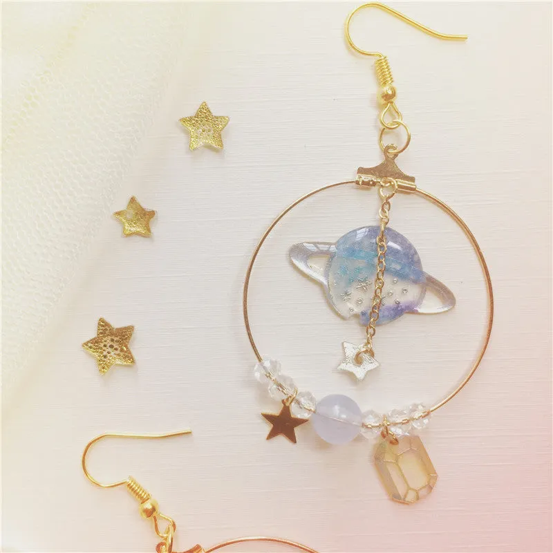 "CUTE SWEET COSMIC PENDANT" EARRINGS D042201