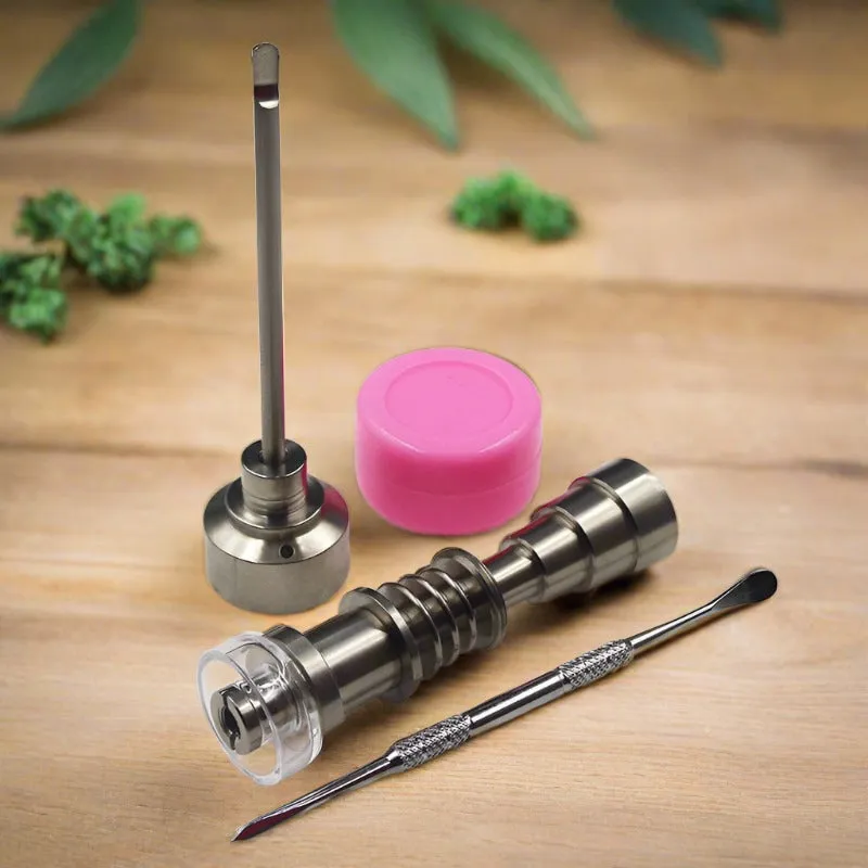 "Little Hybrid" Dab Nail - with Silicone Carb Cap