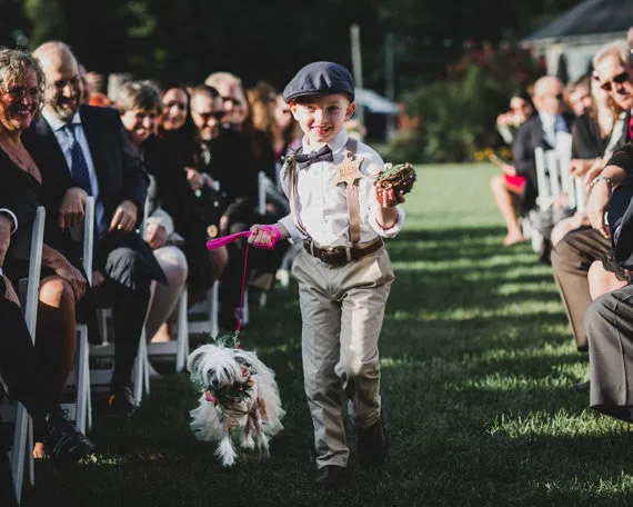 "Ring Security" Wooden Ring Bearer Badge