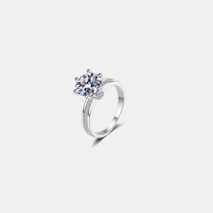 Radiant Devotion Moissanite Engagement Ring