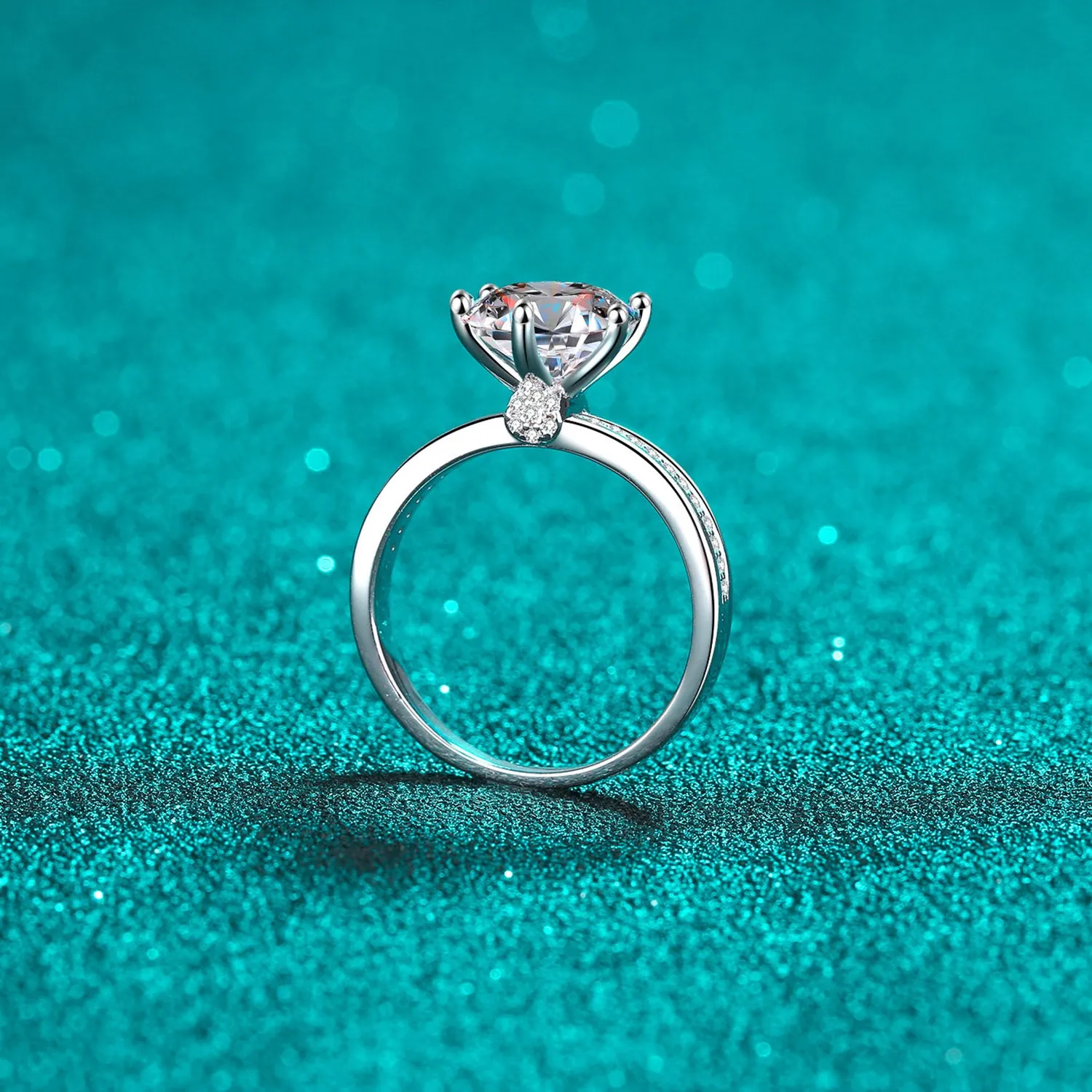 Radiant Devotion Moissanite Engagement Ring