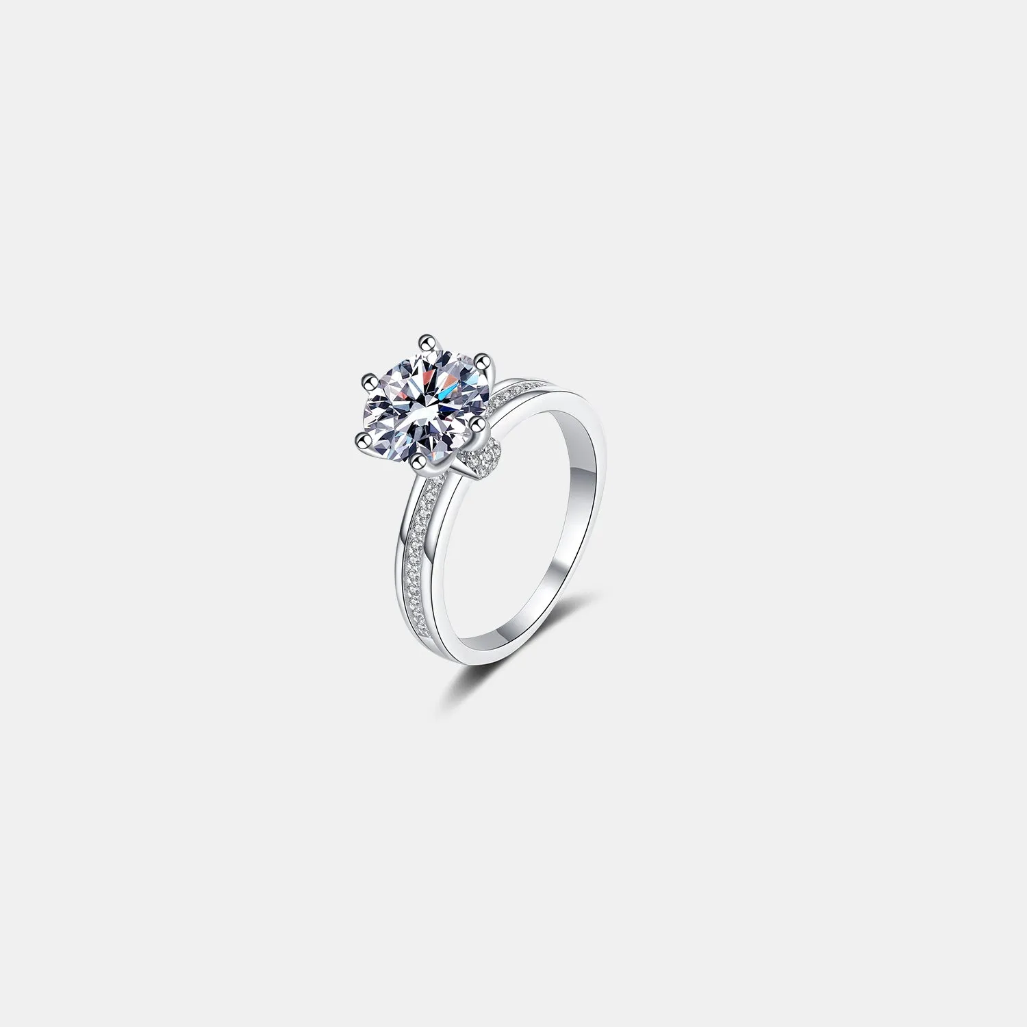 Radiant Devotion Moissanite Engagement Ring