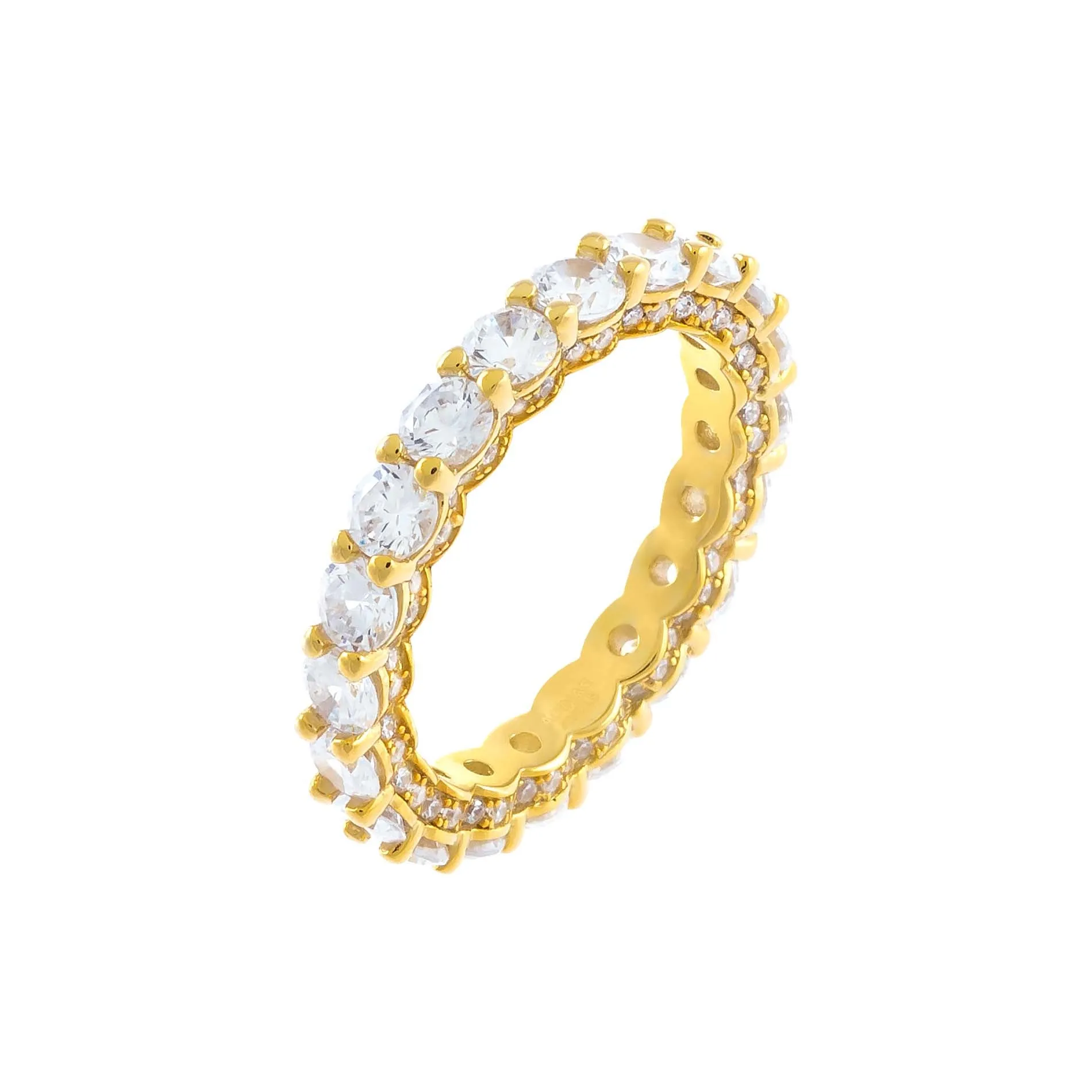 Round Stone Pavé Band