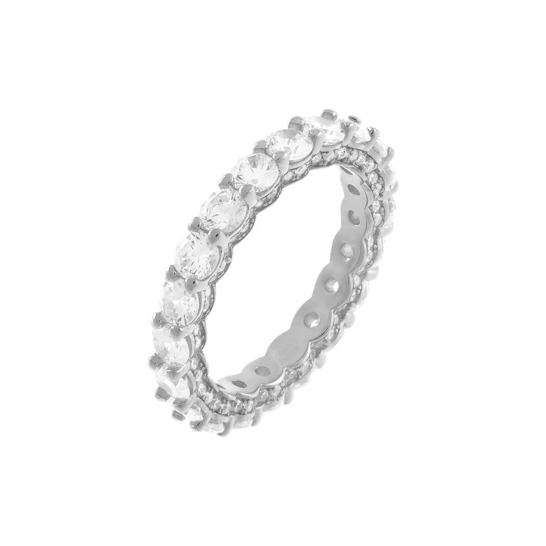 Round Stone Pavé Band